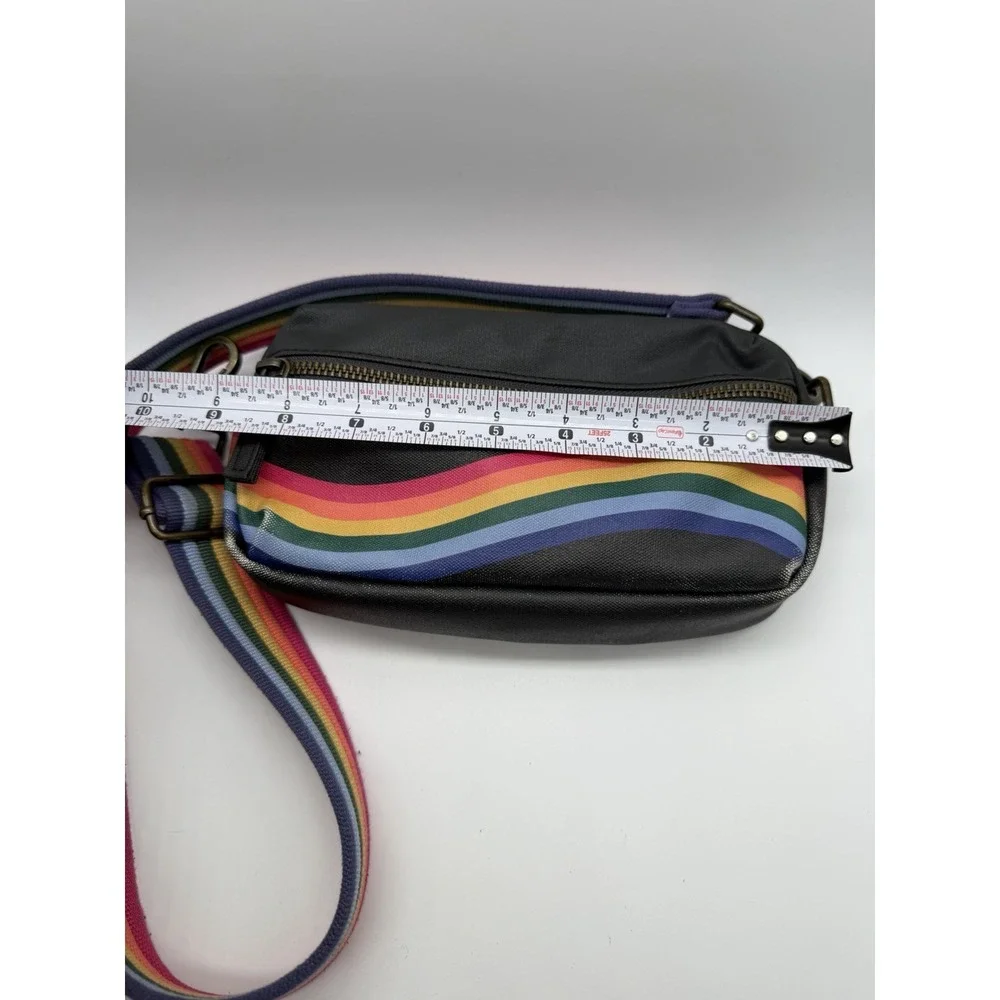 Marine Layer Rainbow Wave  Crossbody Fanny Pack Adjustable Strap Festival Pride